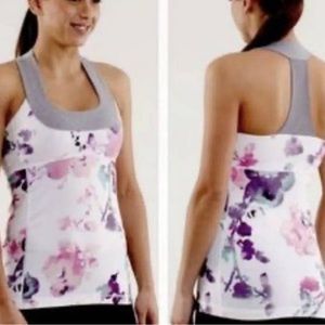 Lululemon Floral Racerback Sport Tank Women’s Size 4